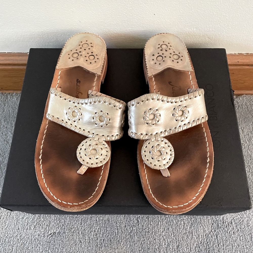 JACK ROGERS CLASSIC GOLD JACK SANDALS